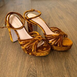 Loeffler Randall Rivka Ochre Knot Platform Sandal